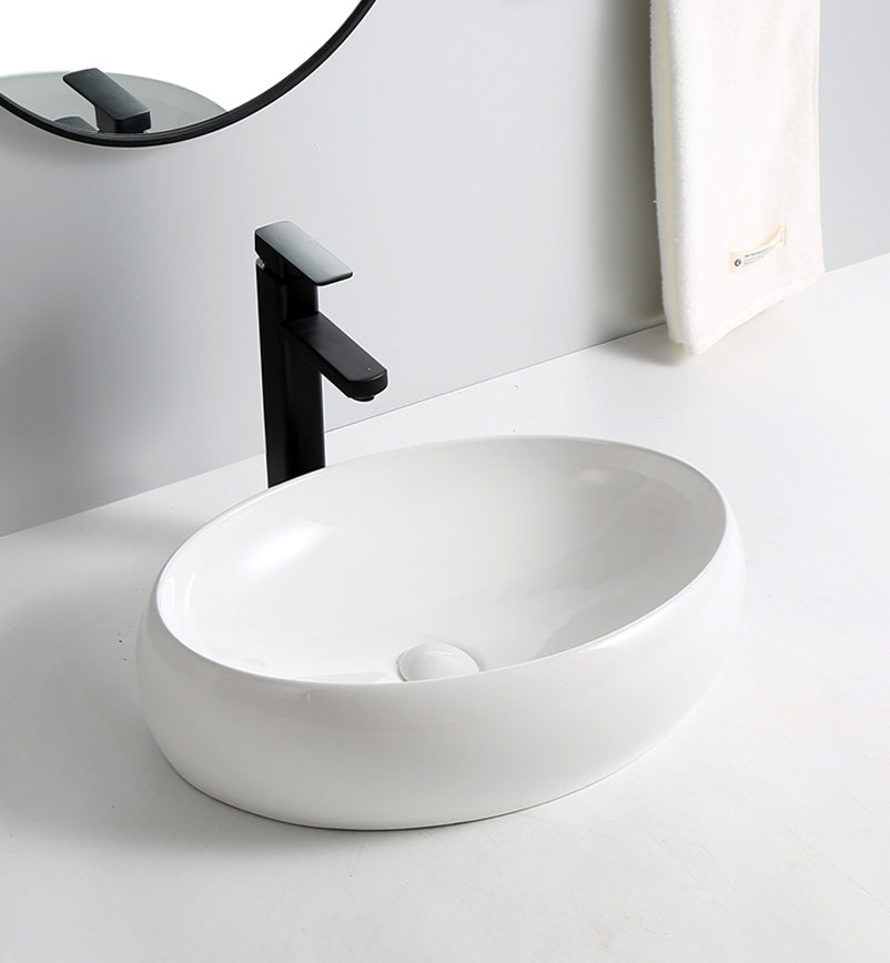 Ceramic Basin White - 9030B (RRP $155)