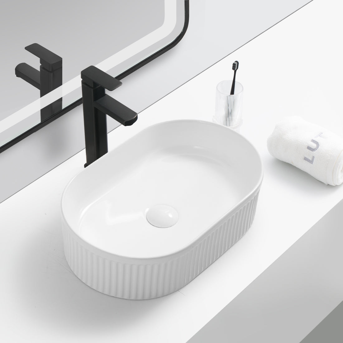 Ceramic Basin White - 9726 (RRP $245)